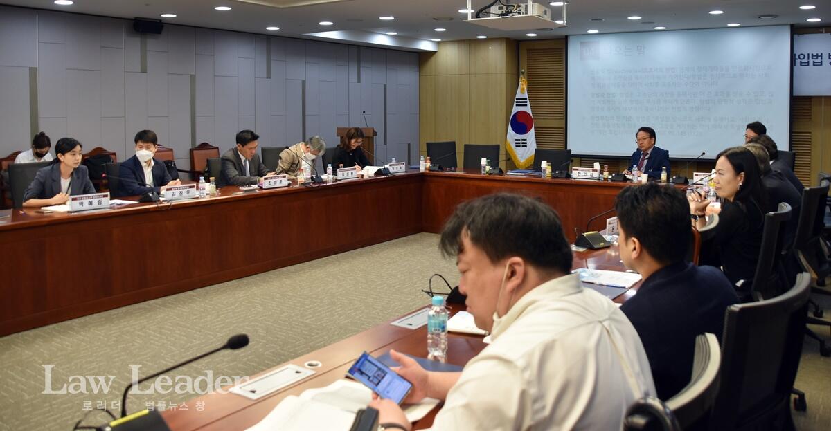 발표하는 박혜림 국회입법조사처 입법조사관