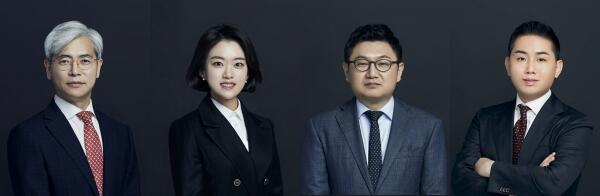 왼쪽부터 최병문, 임호산, 김병희, 이한길 변호사.(사진=지평 제공)