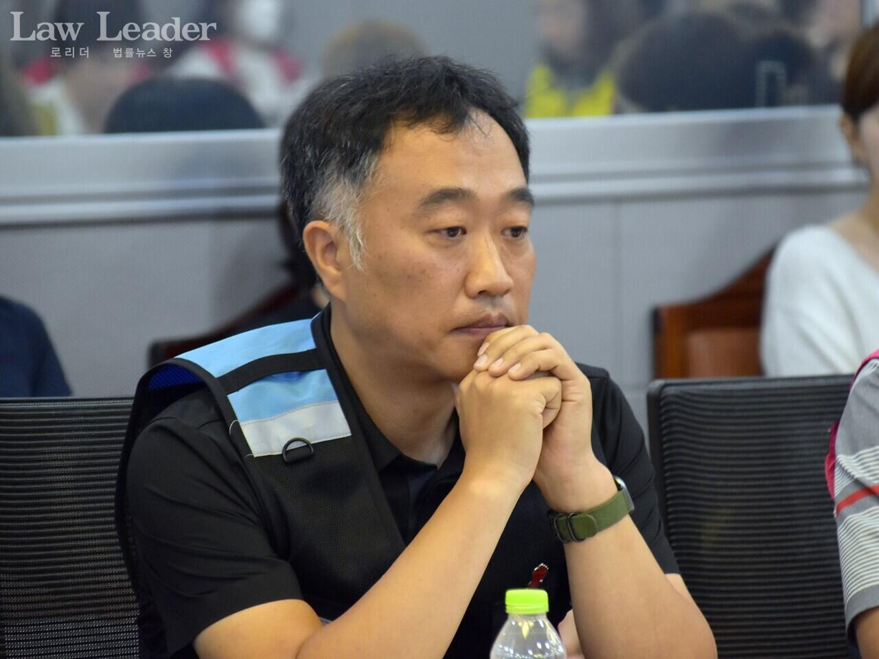 배달플랫폼노조 홍창의 위원장