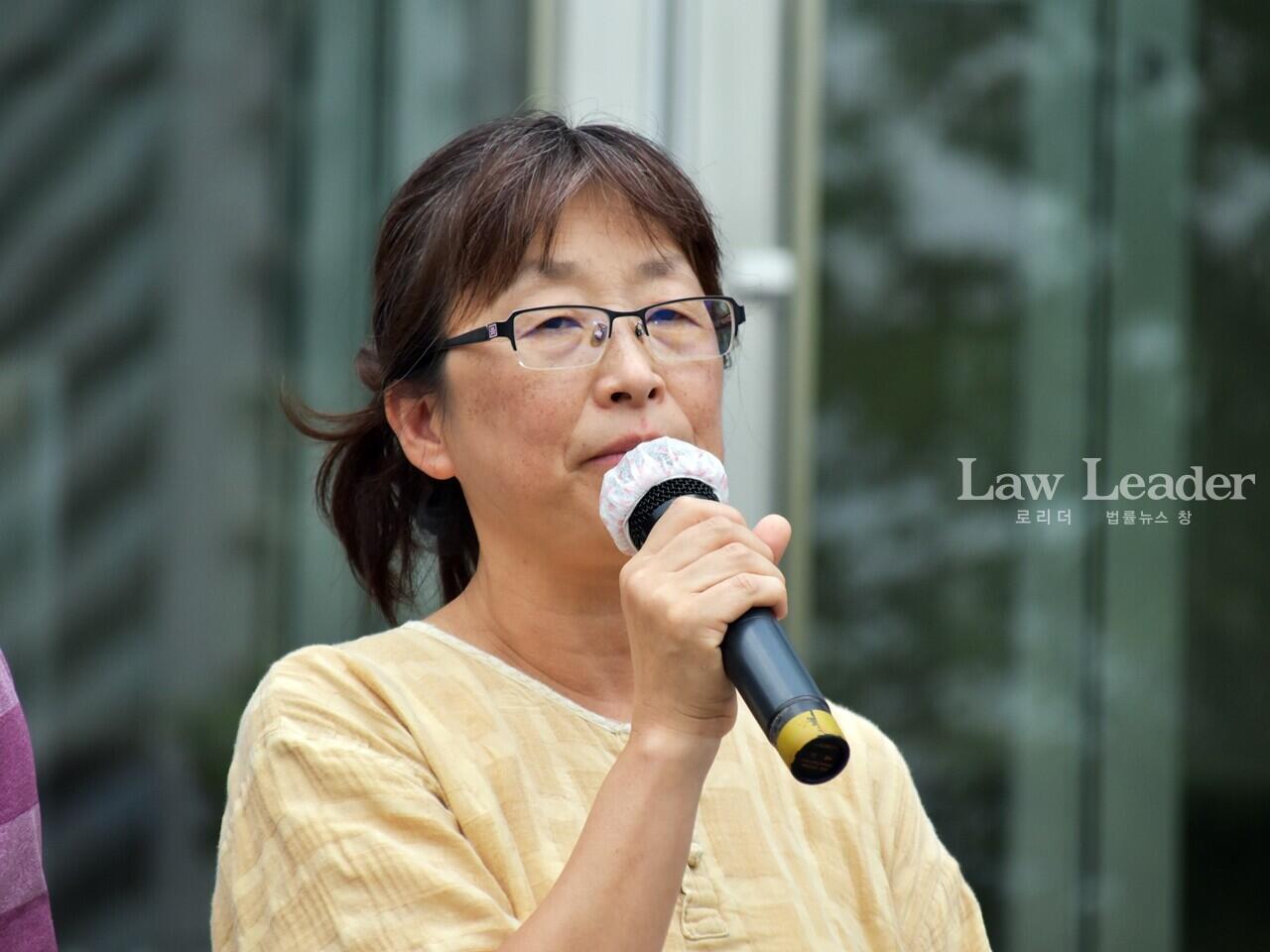 비정규직노동자쉼터 ‘꿀잠’ 김소연 운영위원장