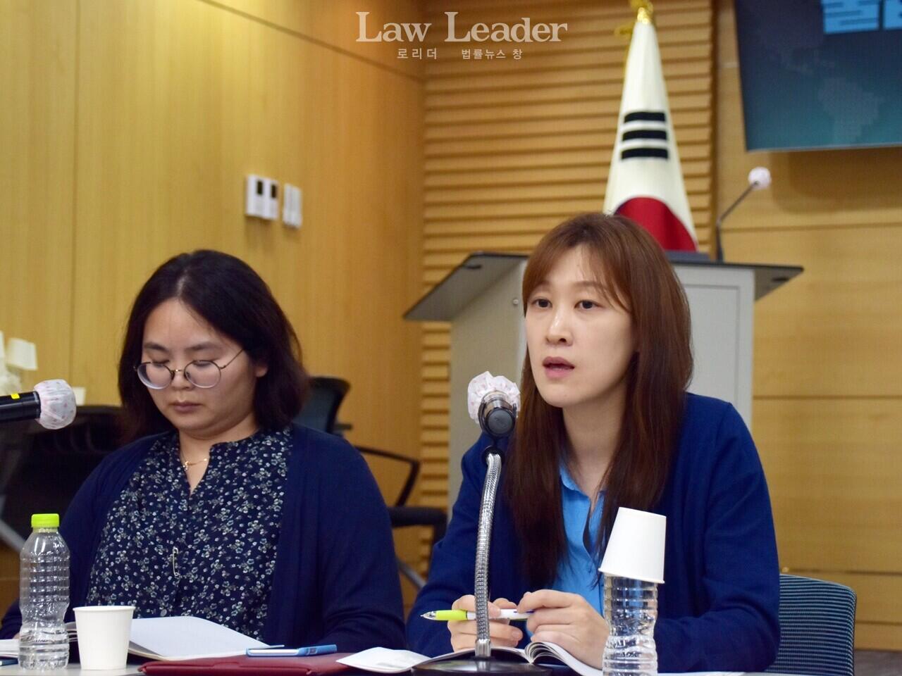 박정형 한국이주인권센터 사무국장(左), 김진 변호사(사단법인 두루, 右)