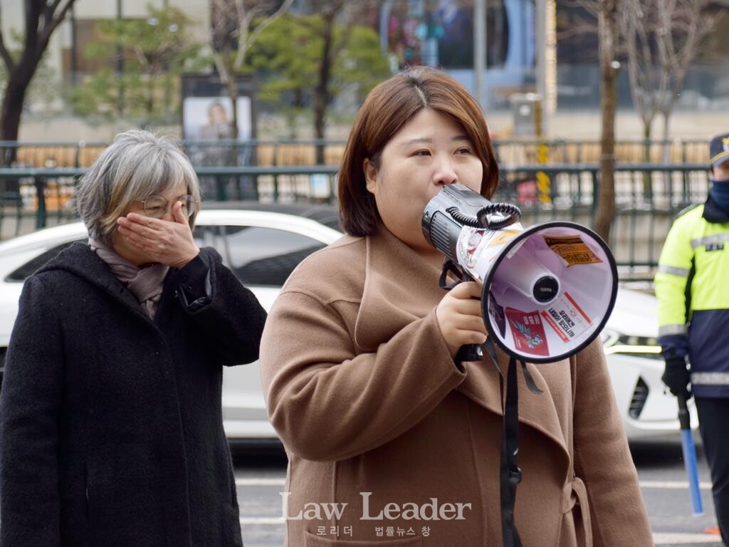 노조법 2ㆍ3조 개정운동본부 김혜진 공동집행위원장, 신하나 변호사(민변 노동위원장)