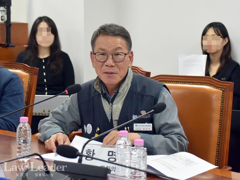 강인석 금속노조 거제통영고성조선하청지회(거통고지회) 부지회장