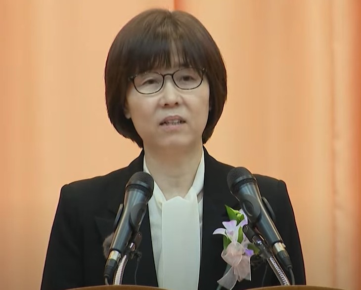 2025년 4월 18일 퇴임식에서 이미선 헌법재판관