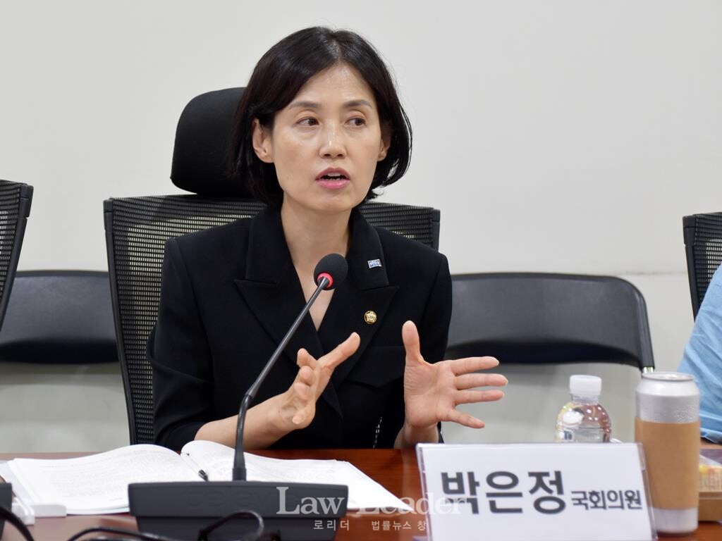 박은정 조국혁신당 국회의원이 공수처법 토론회에서 발언하고 있다.
