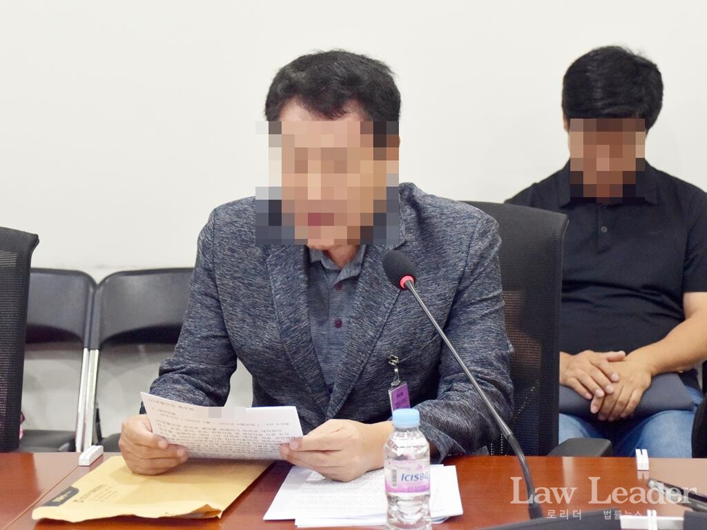 LG생활건강 특우회 소속 한 대리점주 C씨가 사례를 발표하고 있다.